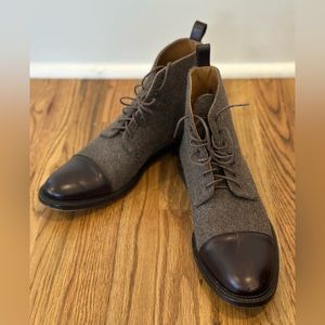 Taft Jack Cap Toe Boots Grey/Brown